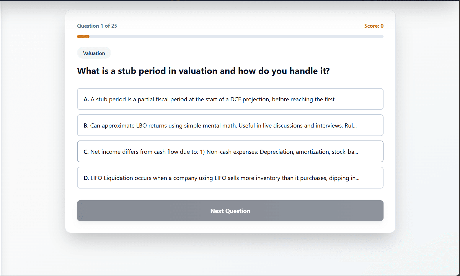 Multiple Choice Tests
